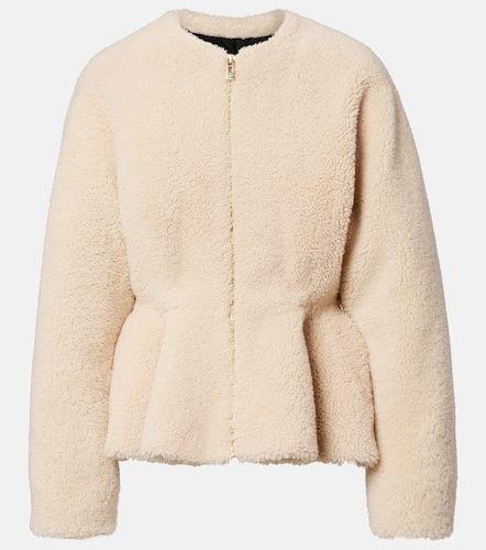 Alaia Peplum shearling jacket - Alaia - Modalova