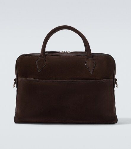 Metier Closer Slim suede briefcase - Metier - Modalova