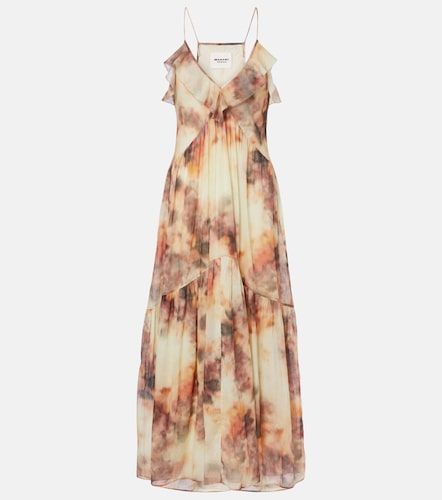 Vestido midi de algodón estampado - Marant Etoile - Modalova