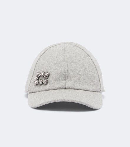 Embellished wool and cashmere baseball cap - Roger Vivier - Modalova