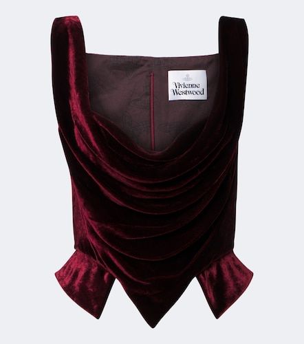 Sunday draped velvet bustier top - Vivienne Westwood - Modalova