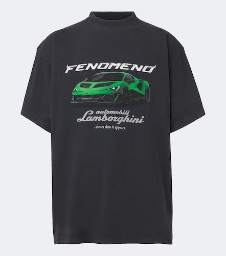 X Lamborghini camiseta de jersey de algodón estampada - Balenciaga - Modalova