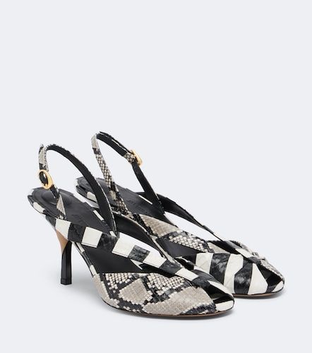 Poisson snake-effect leather slingbacks - Jacquemus - Modalova