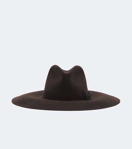 Fedora de fieltro de cachemir con VLogo - Valentino Garavani - Modalova
