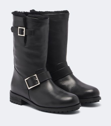 Jimmy Choo Stiefel Biker aus Leder - Jimmy Choo - Modalova