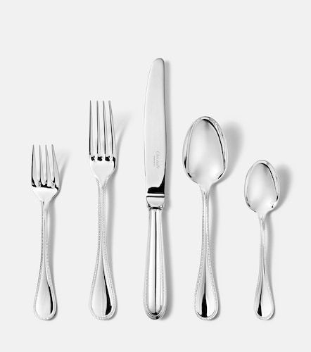 Cubertería de 5 piezas Perles bañada en plata - Christofle - Modalova