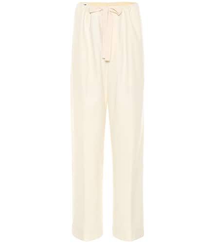 Twill wool-blend wide-leg pants - Jil Sander - Modalova