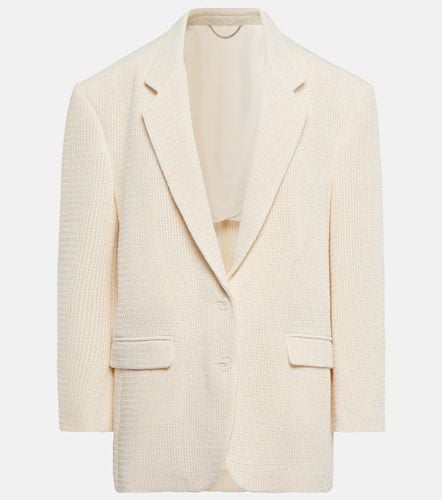 Single-breasted cotton-blend blazer - Magda Butrym - Modalova