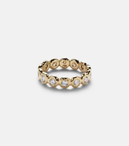 Anillo Nesting Gem de oro de 18 ct con esmeraldas - Octavia Elizabeth - Modalova