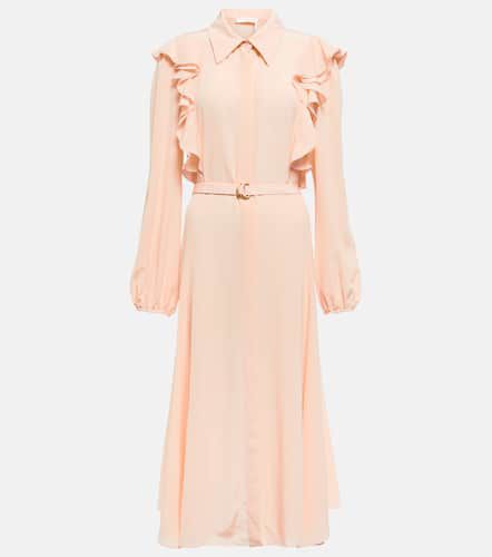 Chloé Ruffled silk shirt dress - Chloe - Modalova