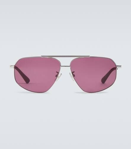 Metal-frame aviator sunglasses - Bottega Veneta - Modalova