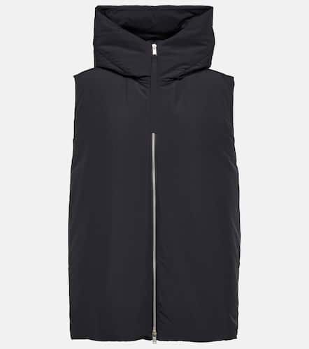 Oversized hooded down vest - Jil Sander - Modalova