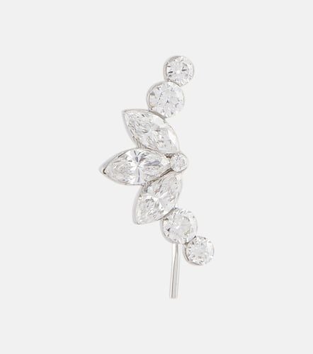 Invisible Diamond Lotus 18kt white gold ear crawler with diamonds - Maria Tash - Modalova