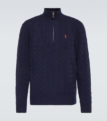 Cable-knit wool and cashmere half-zip sweater - Polo Ralph Lauren - Modalova