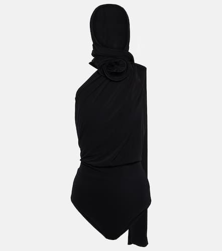Hooded one-shoulder bodysuit - Magda Butrym - Modalova
