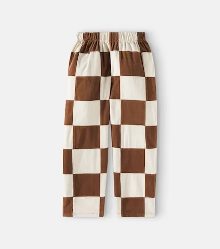 Pantalones rectos de algodón a cuadros - Rylee + Cru - Modalova