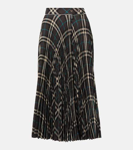 Burberry Pleated checked midi skirt - Burberry - Modalova