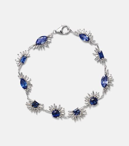 Kt gold bracelet with sapphires and diamonds - Suzanne Kalan - Modalova