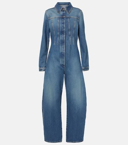 AlaÃ¯a Round denim jumpsuit - Alaia - Modalova