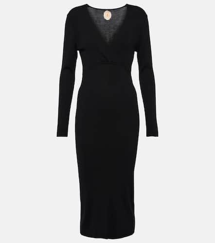 Virgin wool midi dress - Jardin des Orangers - Modalova