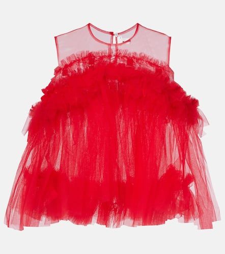 Noir Kei Ninomiya Ruffled tulle top - Noir Kei Ninomiya - Modalova