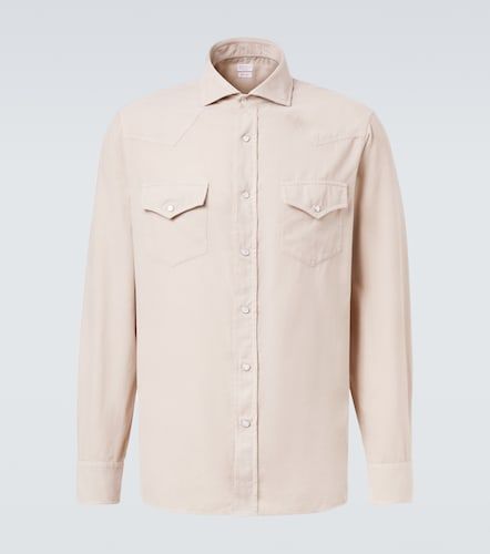 Camisa LS de algodón - Brunello Cucinelli - Modalova