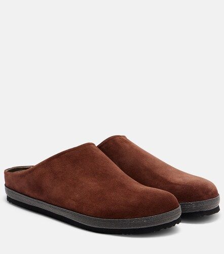 Monili suede clogs - Brunello Cucinelli - Modalova