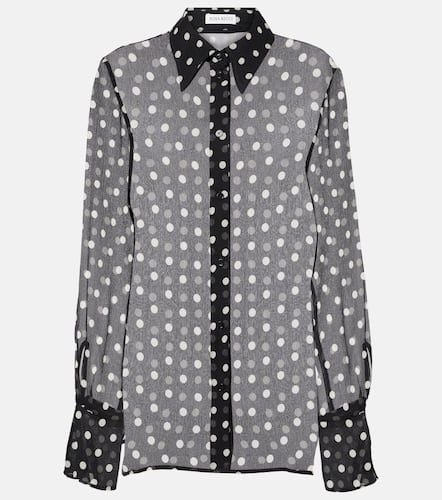 Polka-dot silk chiffon top - Nina Ricci - Modalova