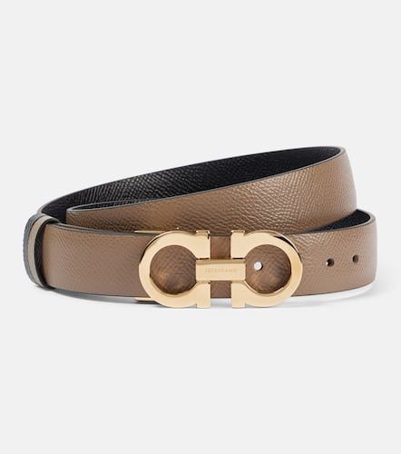 Gancini reversible leather belt - Ferragamo - Modalova