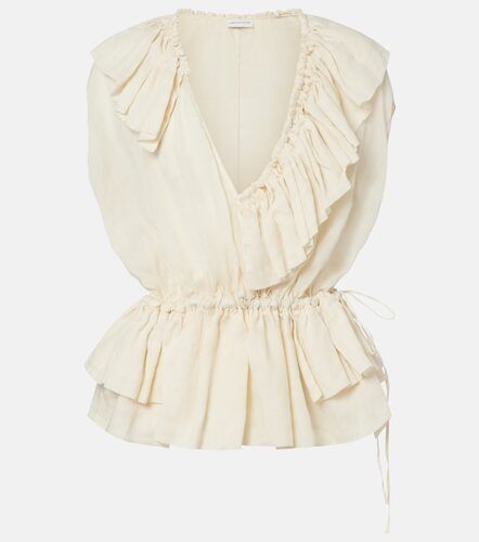 Top de ramio con péplum y volantes - Dries Van Noten - Modalova