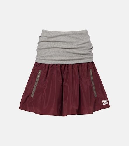 Miu Miu Technical miniskirt - Miu Miu - Modalova