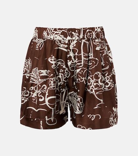 Shorts Zurich de seda estampados - Asceno - Modalova