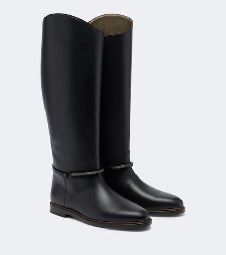 Stivali Monili in pelle - Brunello Cucinelli - Modalova