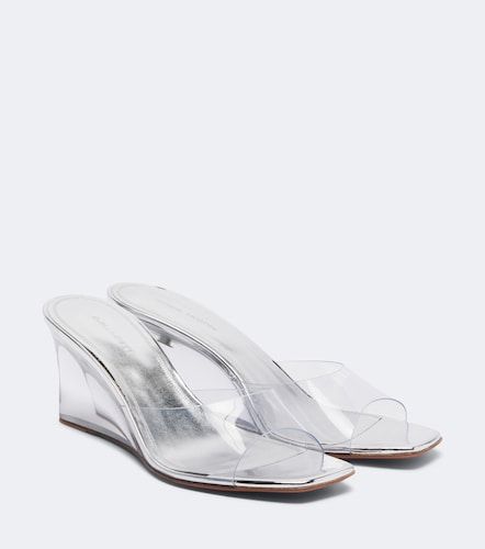 Amina Muaddi Lupita PVC wedge mules - Amina Muaddi - Modalova