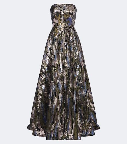 Verzierte Bustier-Robe aus Seidengemisch - Elie Saab - Modalova
