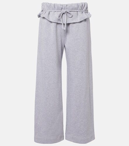 Ruffled cotton-blend sweatpants - Magda Butrym - Modalova