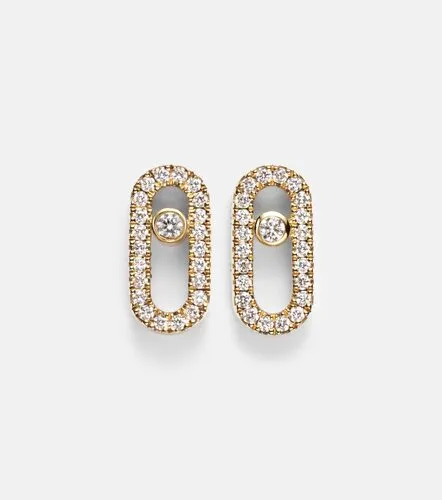 Move Uno 18kt earrings with diamonds - Messika - Modalova