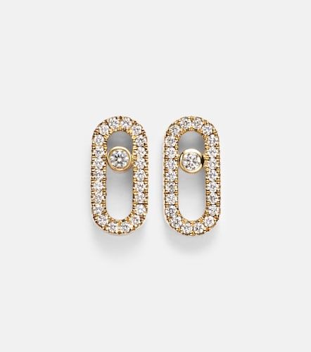 Pendientes Move Uno de oro de 18 ct con diamantes - Messika - Modalova