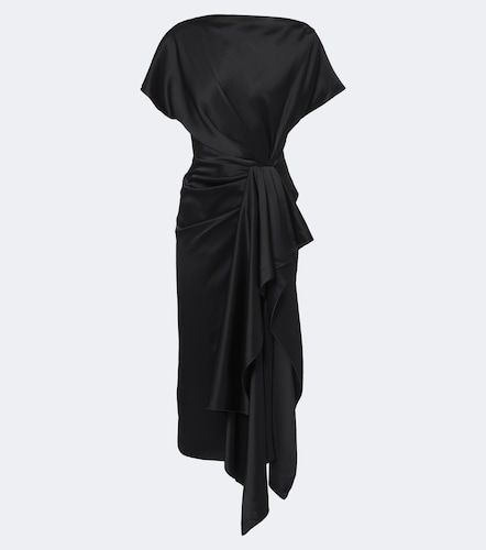 Zoa draped satin midi dress - Roksanda - Modalova