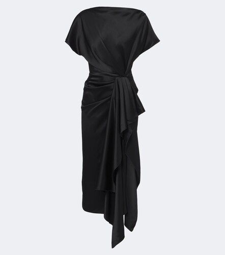 Zoa draped satin midi dress - Roksanda - Modalova