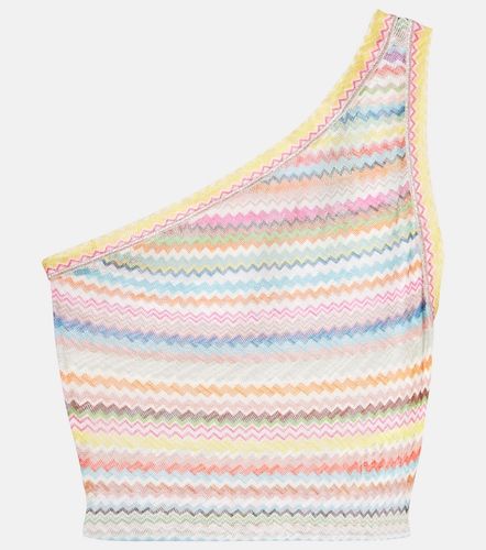 Zigzag one-shoulder crop top - Missoni - Modalova