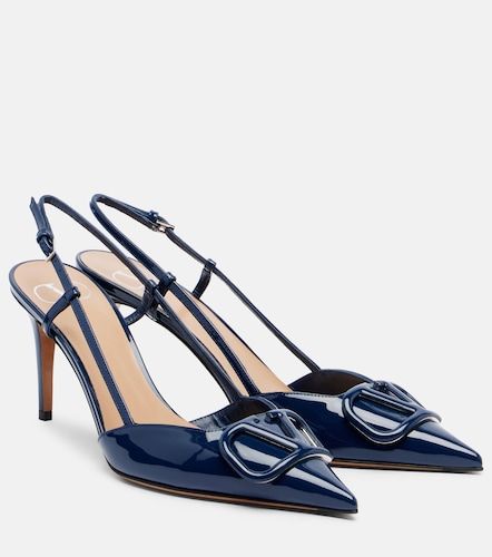 VLogo 80 patent leather slingback pumps - Valentino Garavani - Modalova