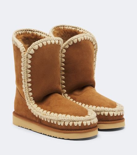 Stivali 24 in suede con shearling - Mou - Modalova