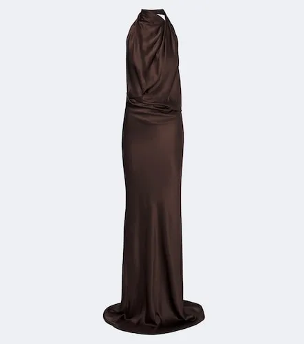 Vestido de fiesta de charmeuse de seda drapeado - The Sei - Modalova