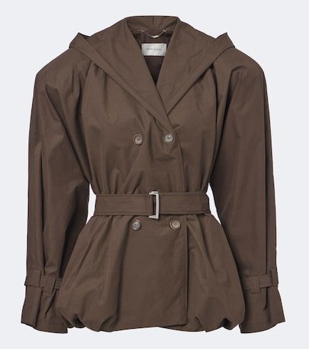Chaqueta de algodón con capucha y cinturón - Magda Butrym - Modalova