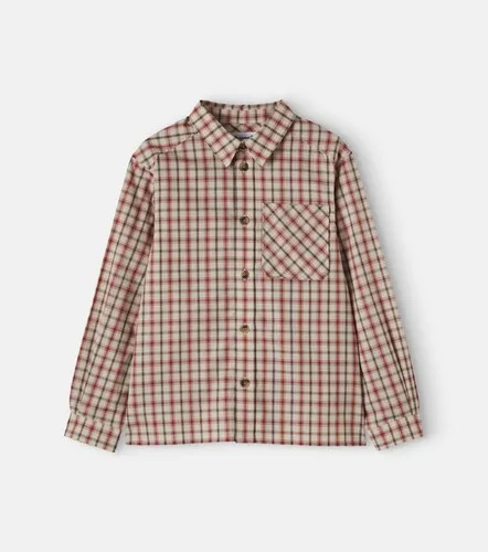 Camisa Marceau de popelín de algodón a cuadros - Bonpoint - Modalova