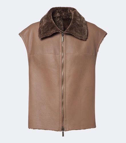 Chaleco Nico reversible de piel con borrego - Joseph - Modalova