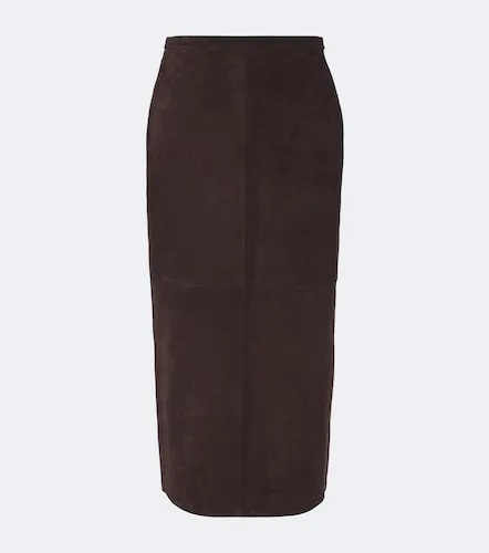 Alana suede pencil skirt - Nour Hammour - Modalova