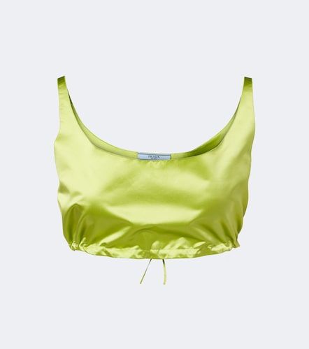 Prada Silk duchesse crop top - Prada - Modalova