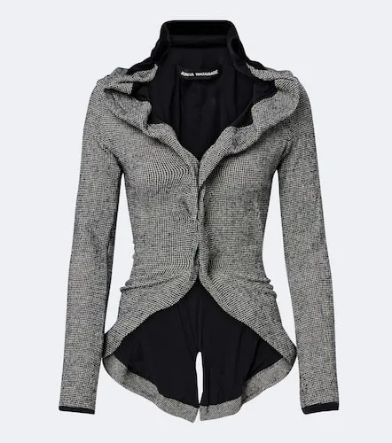 Houndstooth wool-blend jacket - Junya Watanabe - Modalova